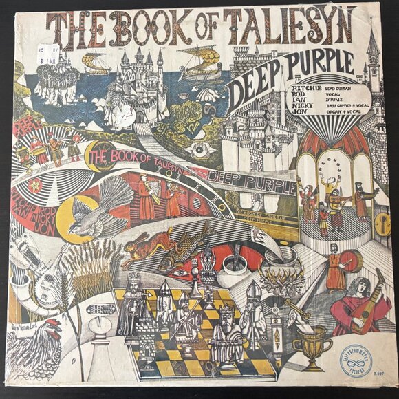 DEEP PURPLE 1968 The Book Of Taliesyn LP Tetragrammaton Record T-107 - Picture 1 of 2